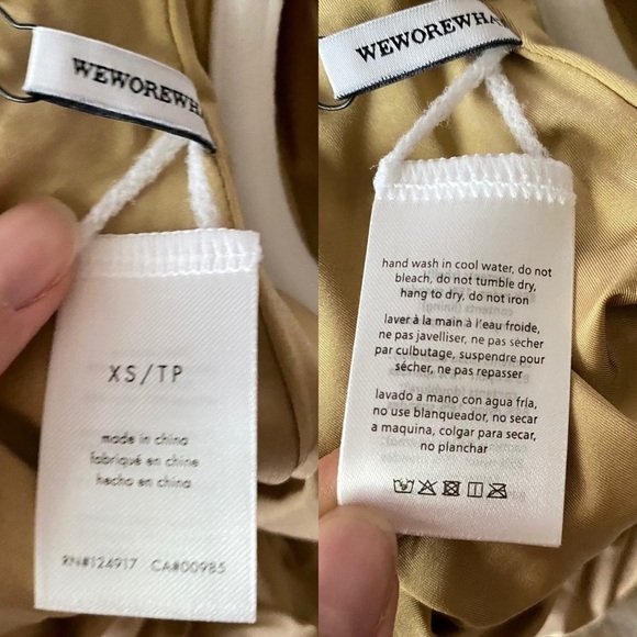 WeWoreWhat Danielle One Piece Swimsuit Tiger Print Tan XS NWT - Picture 8 of 12